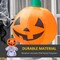 Inflatable Halloween Decoration 47.25" W x 34.75" D x 70.75" H Orange Pumpkin Skeleton